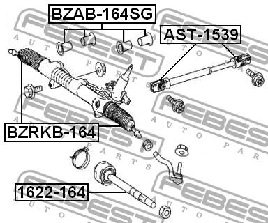 Febest Пыльник рулевой рейки – цена 474 UAH