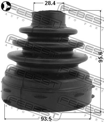 Пильовик ШРКШ внутрішній Febest 2515-BOX3T