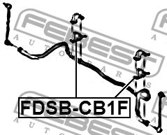 Втулка стабілізатора переднього Febest FDSB-CB1F