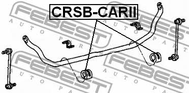 Втулка стабілізатора переднього Febest CRSB-CARII
