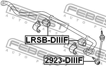 Втулка стабілізатора переднього Febest LRSB-DIIIF