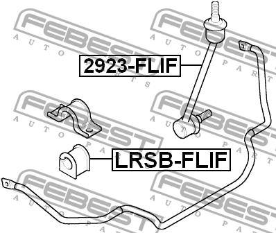 Втулка стабілізатора переднього Febest LRSB-FLIF
