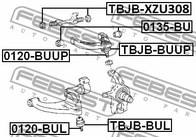 Купити Febest 0135-BU за низькою ціною в Україні!