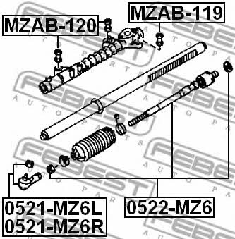 Купити Febest MZAB-120 за низькою ціною в Україні!