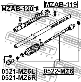 Купити Febest MZAB120 – суперціна на EXIST.UA!