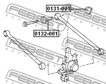 Гайка розвального болта Febest 0131-001