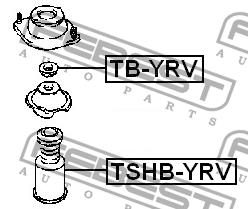 Пильник і відбійник на 1 амортизатор Febest TSHB-YRV