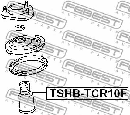 Пильник амортизатора переднього Febest TSHB-TCR10F