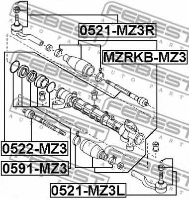 Купить Febest MZRKB-MZ3 по низкой цене в Украине!
