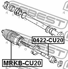 Пыльник рулевой рейки Febest MRKB-CU20