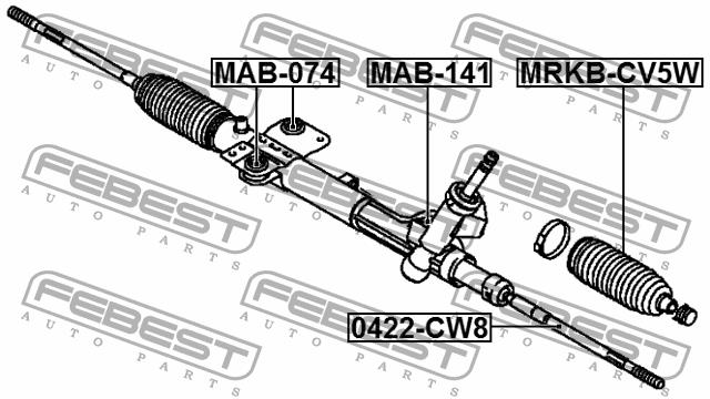 Купить Febest MRKBCV5W – отличная цена на EXIST.UA!