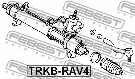 Пыльник рулевой рейки Febest TRKB-RAV4