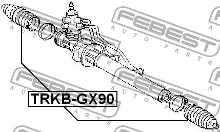 Пильник рульової рейки Febest TRKB-GX90