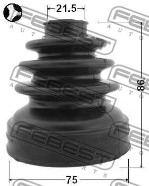 Купить Febest 0215P12QG16T – отличная цена на EXIST.UA!