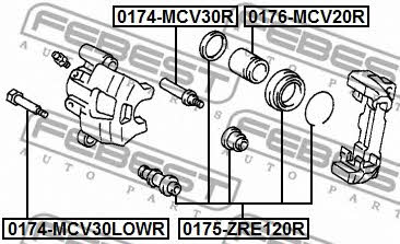 Купить Febest 0175ZRE120R – отличная цена на EXIST.UA!