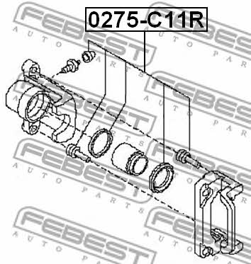 Ремкомплект суппорта Febest 0275-C11R