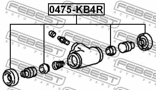 Febest Ремкомплект суппорта – цена 126 UAH