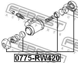 Купить Febest 0775-RW420 по низкой цене в Украине!