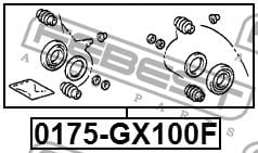 Купить Febest 0175-GX100F по низкой цене в Украине!