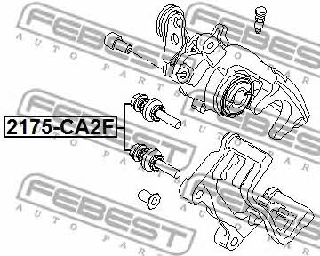 Ремкомплект суппорта Febest 2175-CA2F