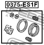 Ремкомплект гальмівного супорта Febest 0375-ES1F