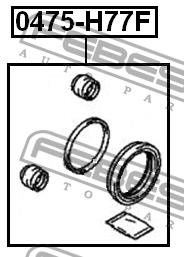Ремкомплект суппорта Febest 0475-H77F