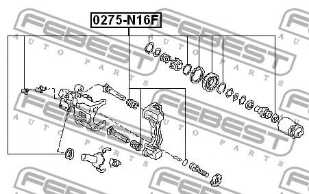 Купити Febest 0275N16F – суперціна на EXIST.UA!