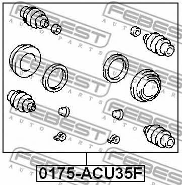 Ремкомплект суппорта Febest 0175-ACU35F