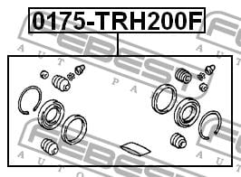 Ремкомплект супорта Febest 0175-TRH200F