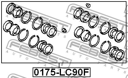 Ремкомплект суппорта Febest 0175-LC90F