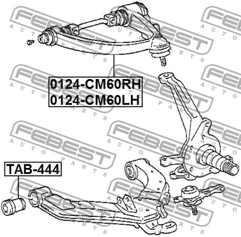 Купить Febest 0124-CM60LH по низкой цене в Украине!