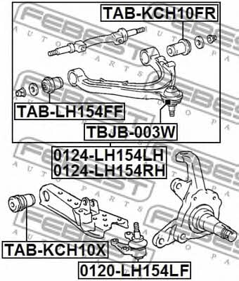 Купить Febest 0124LH154RH – отличная цена на EXIST.UA!