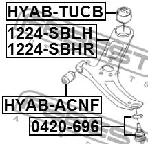 Купить Febest 1224-SBRH по низкой цене в Украине!