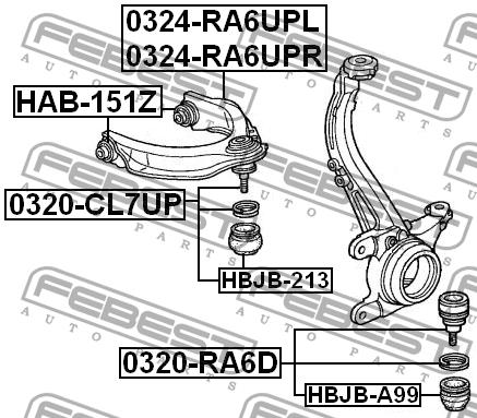 Купить Febest HAB-151Z по низкой цене в Украине!