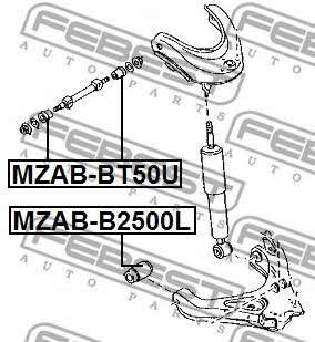 Купить Febest MZABBT50U – отличная цена на EXIST.UA!