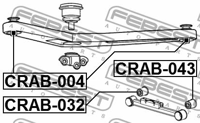 Febest Сайлентблок заднего верхнего рычага – цена 783 UAH