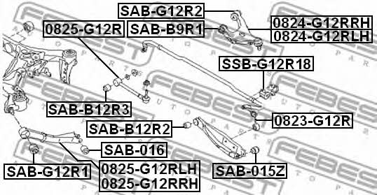 Купити Febest SABG12R2 – суперціна на EXIST.UA!