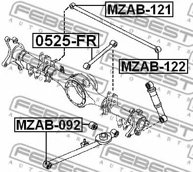 Купить Febest MZAB122 – отличная цена на EXIST.UA!