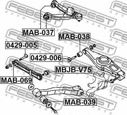 Купить Febest MAB-069 по низкой цене в Украине!