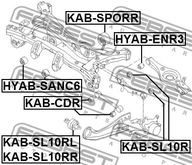 Купить Febest KABSL10RL – отличная цена на EXIST.UA!