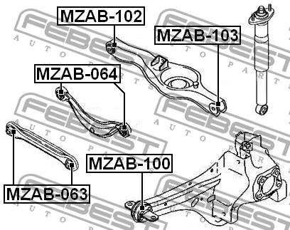 Купить Febest MZAB-100 по низкой цене в Украине!