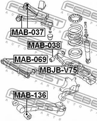 Купить Febest MAB-136 по низкой цене в Украине!