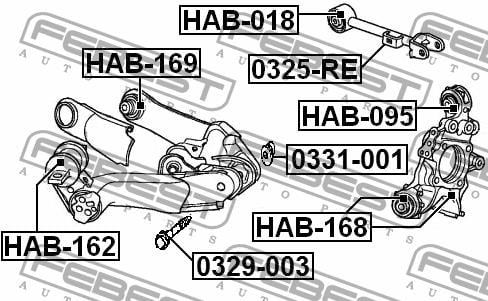 Купить Febest HAB-169 по низкой цене в Украине!