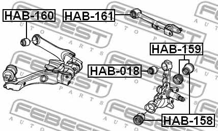 Купити Febest HAB160 – суперціна на EXIST.UA!
