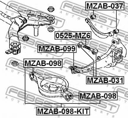 Купить Febest MZAB-098-KIT по низкой цене в Украине!
