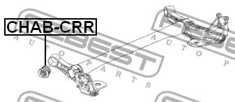 Сайлентблок задней балки Febest CHAB-CRR