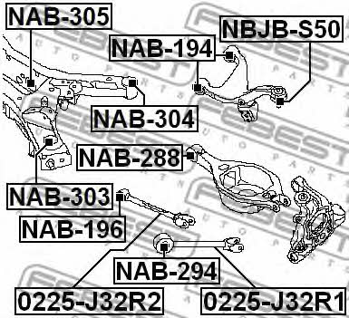Купить Febest NAB-305 по низкой цене в Украине!
