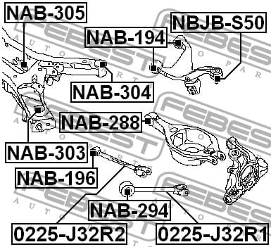 Купить Febest NAB305 – отличная цена на EXIST.UA!