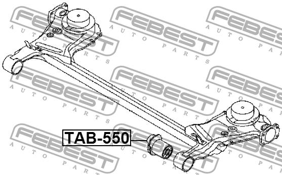 Сайлентблок задней балки Febest TAB-550
