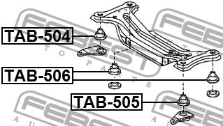 Сайлентблок Febest TAB-506